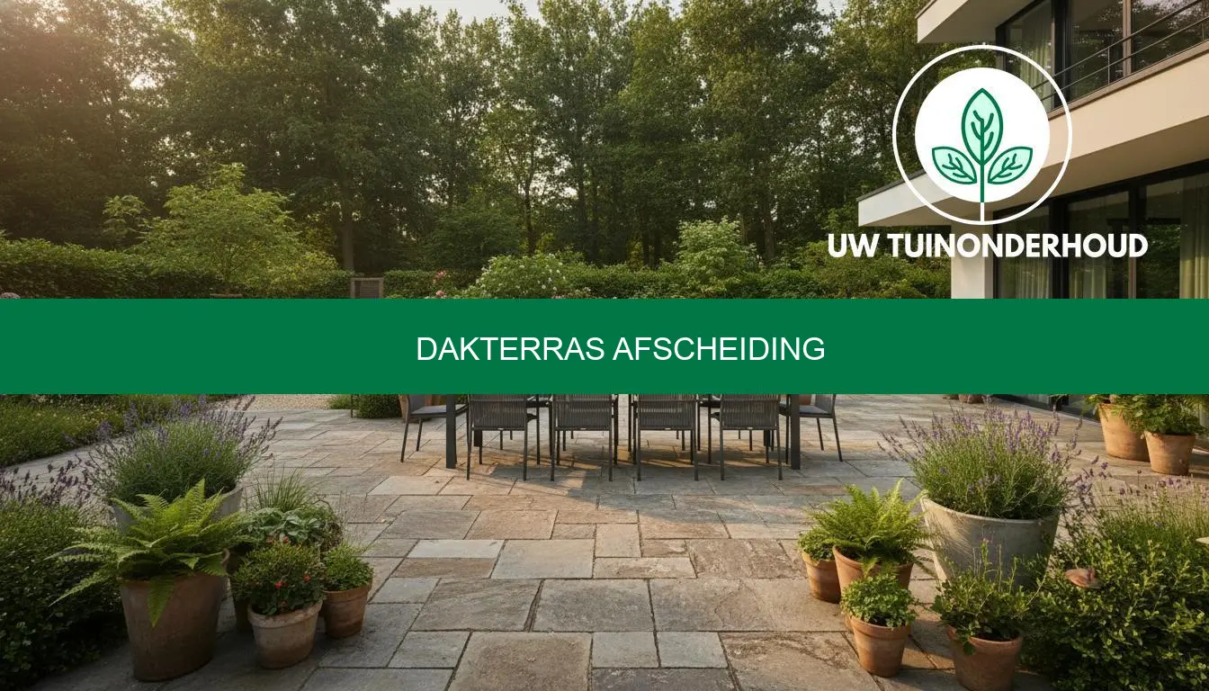 Dakterras afscheiding: regels, types en prijs in België